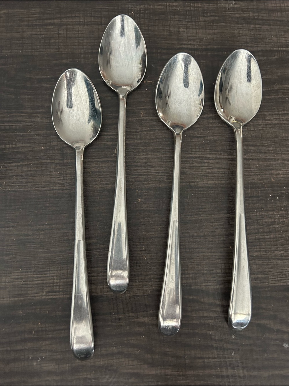 Stainless Steel Dessert Spoons - Silver